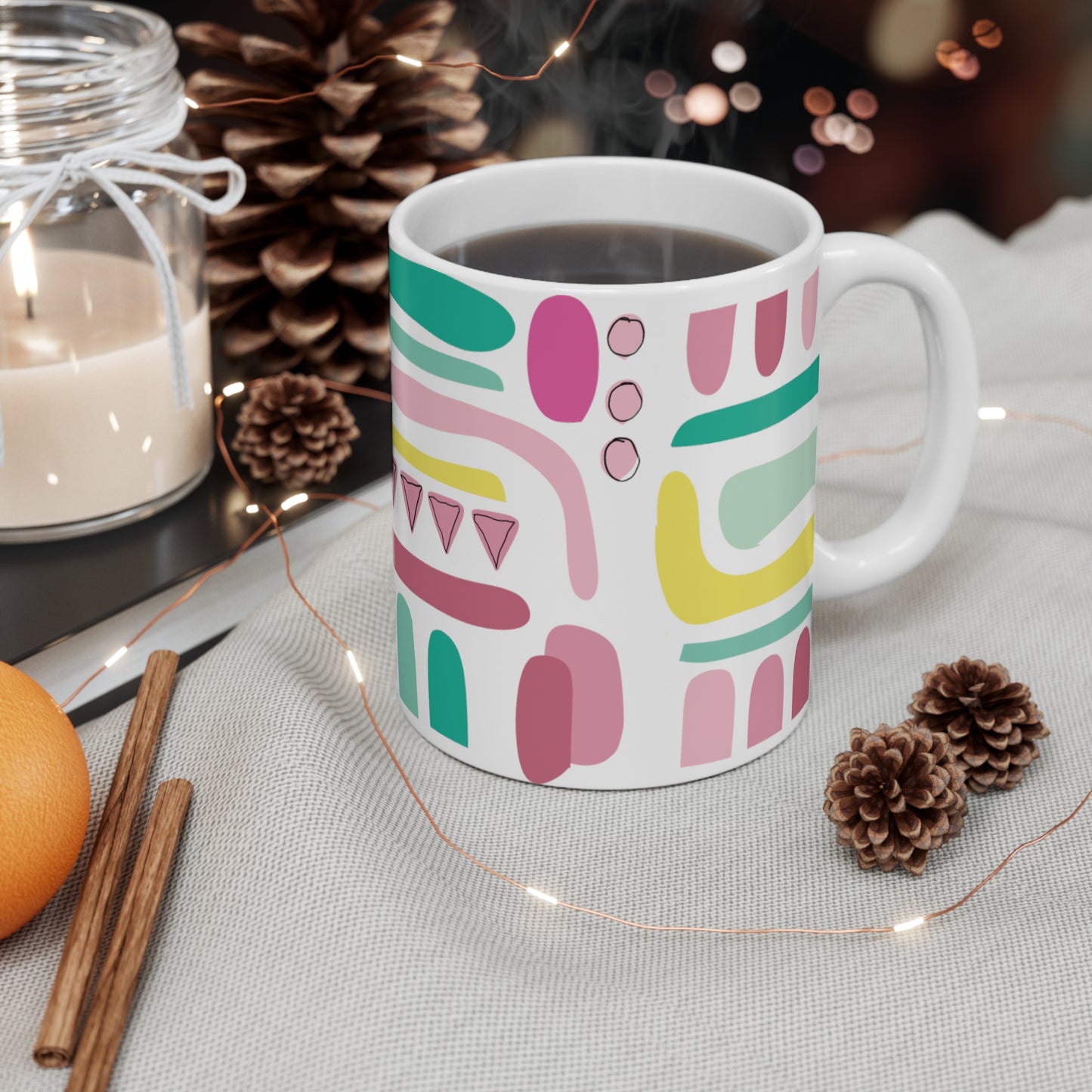 Pastel PoMo Mug, 11oz