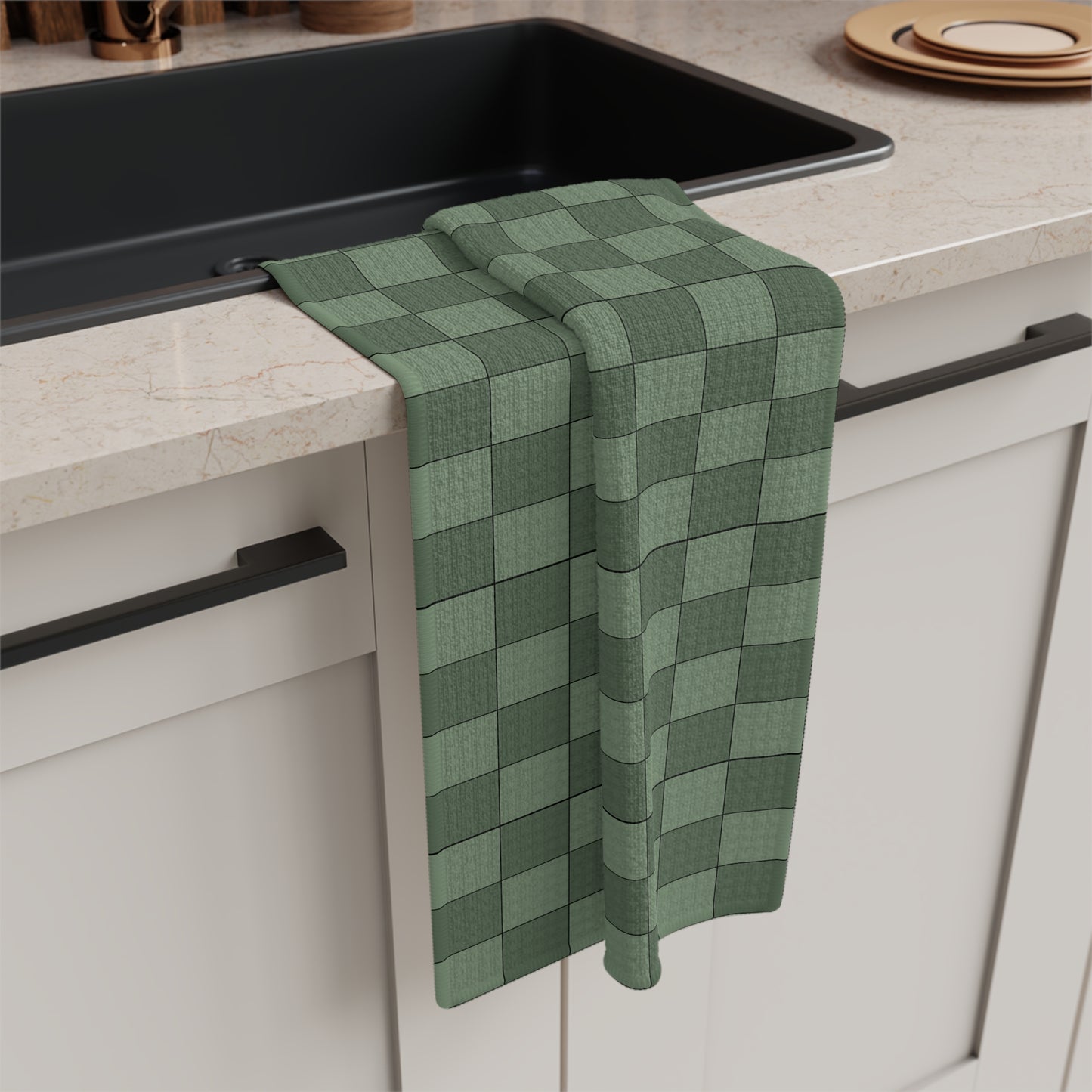 Microfiber Kitchen Towel - Elemental 1 in Spruce