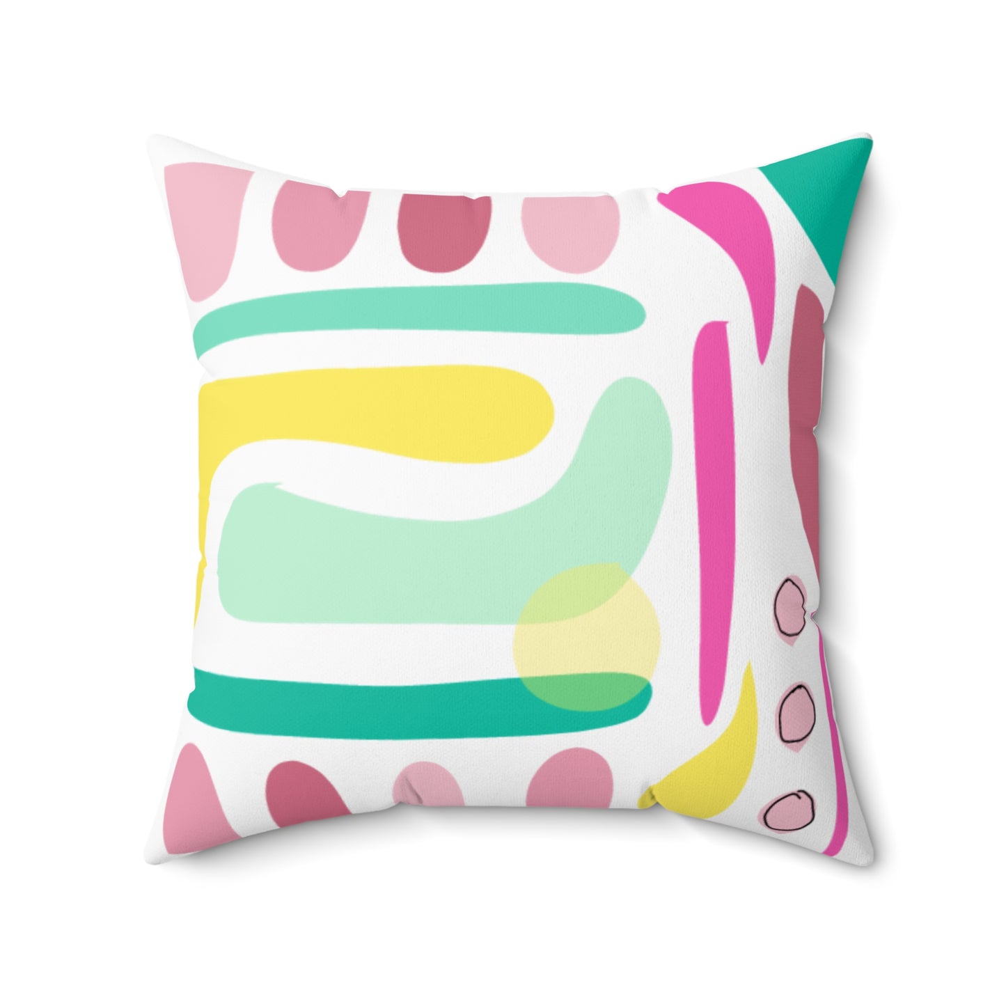 Pastel PoMo Square Pillow