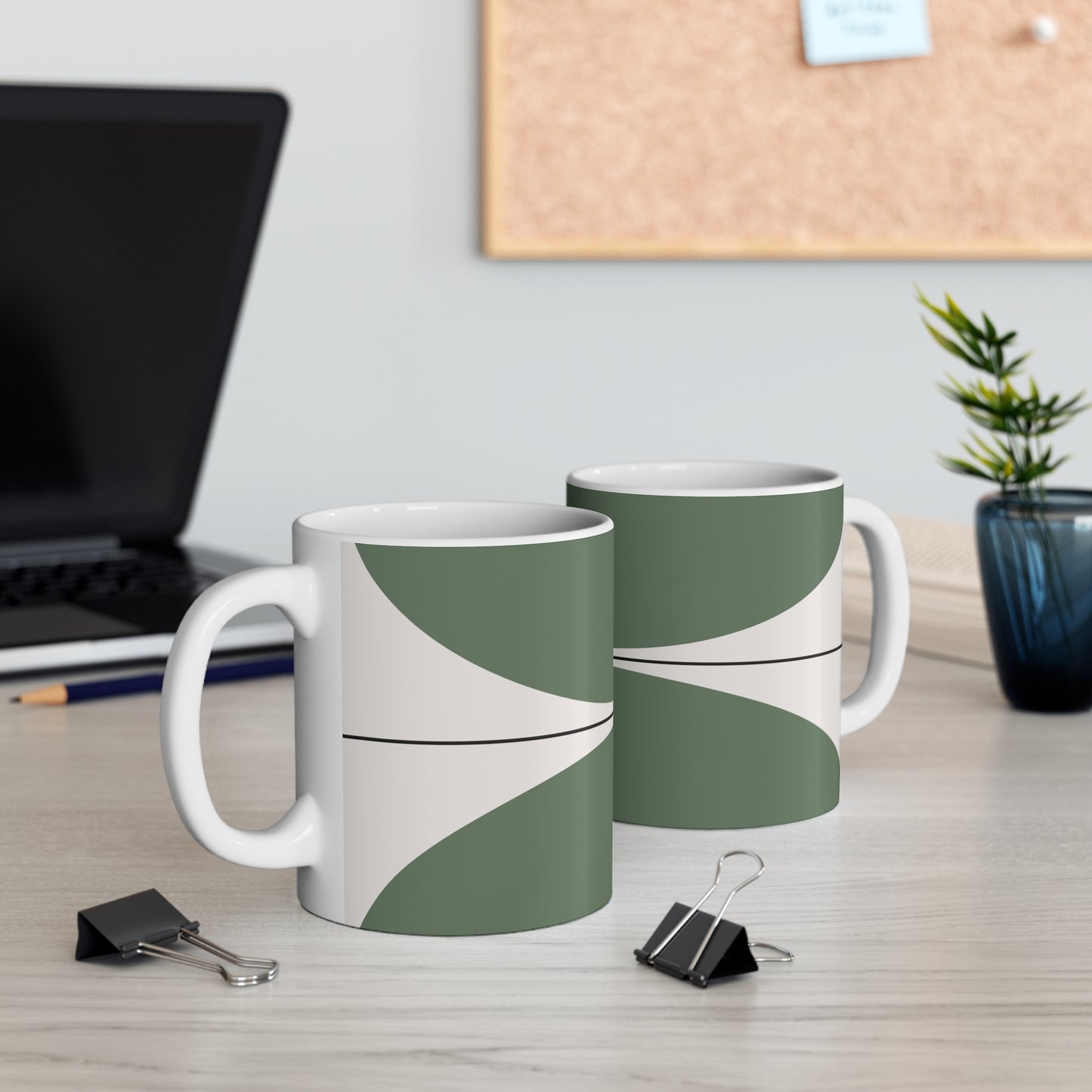 Kitchen Mug 11oz - Elemental 2 in Spruce