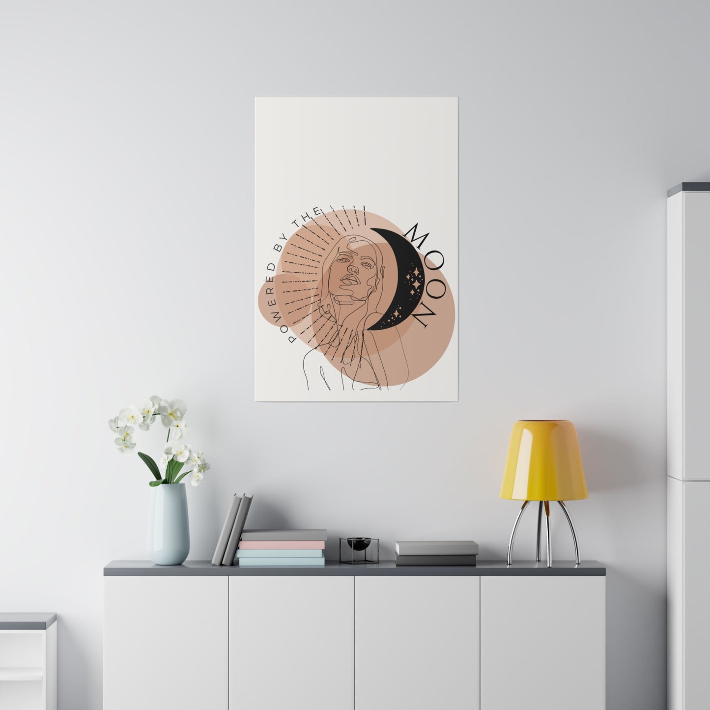 Art Print - Powered By The Moon in Rust