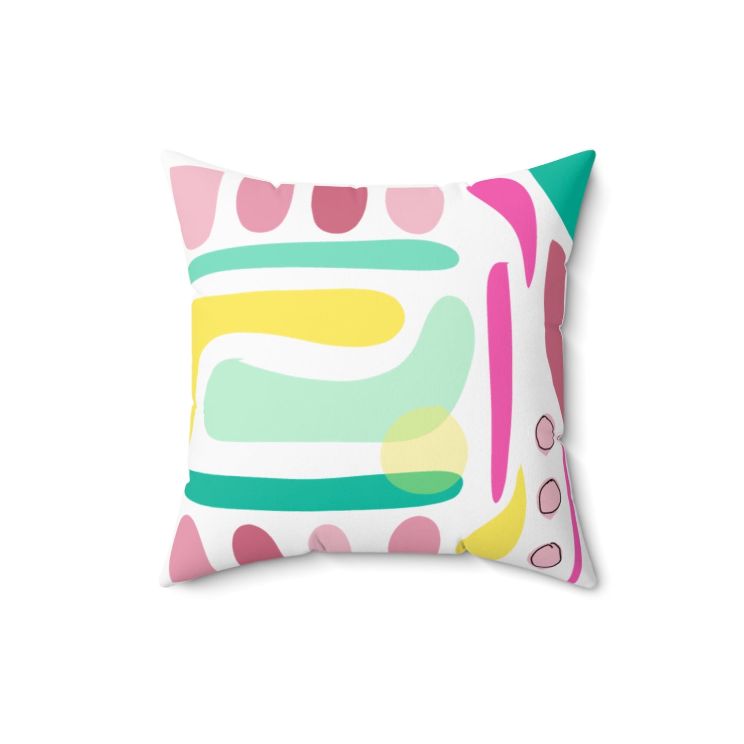 Pastel PoMo Square Pillow