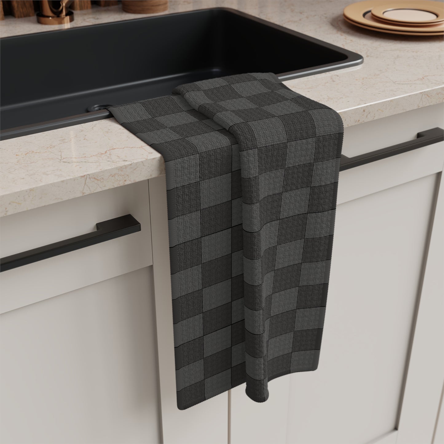 Microfiber Kitchen Towel - Elemental 1 in Iron