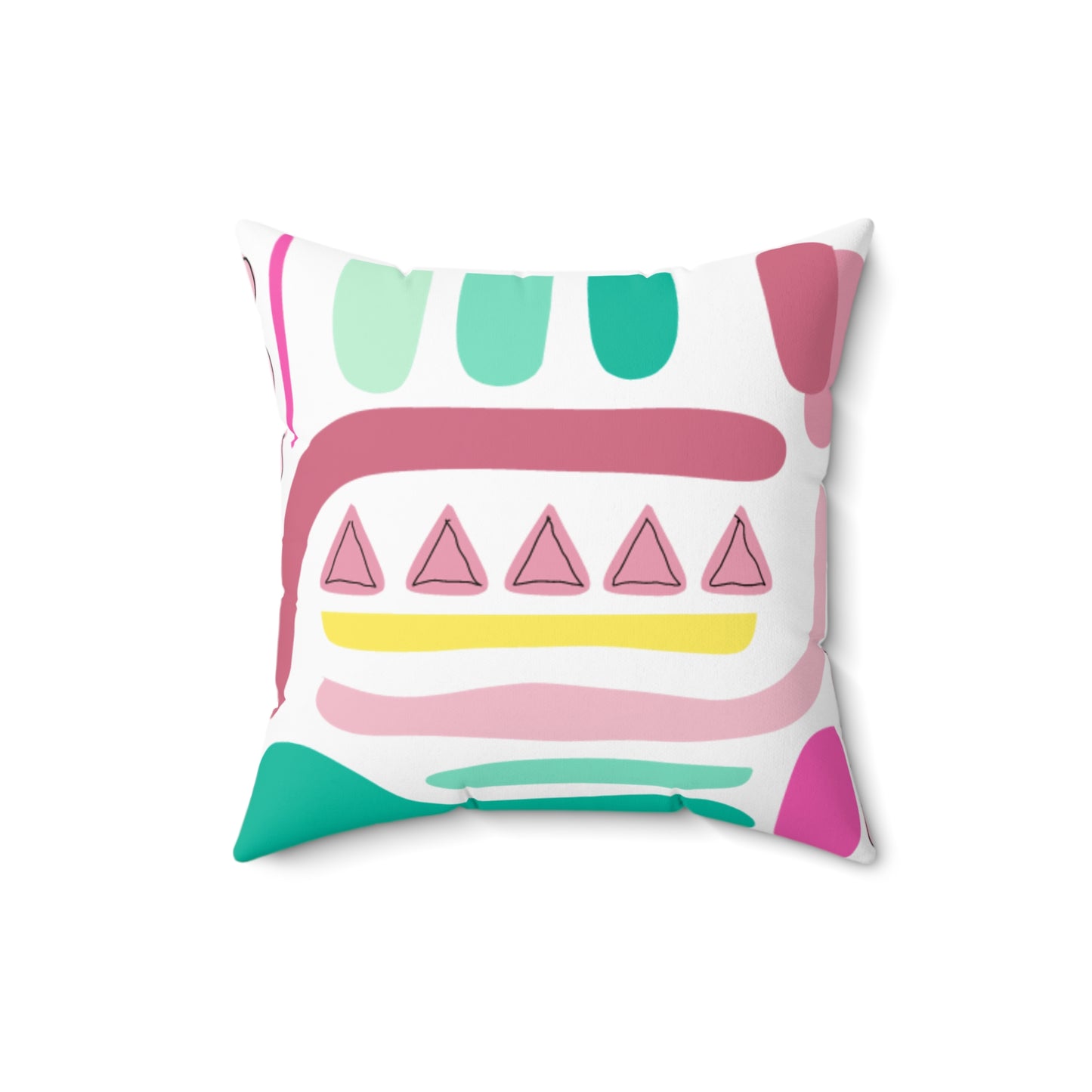 Pastel PoMo Square Pillow