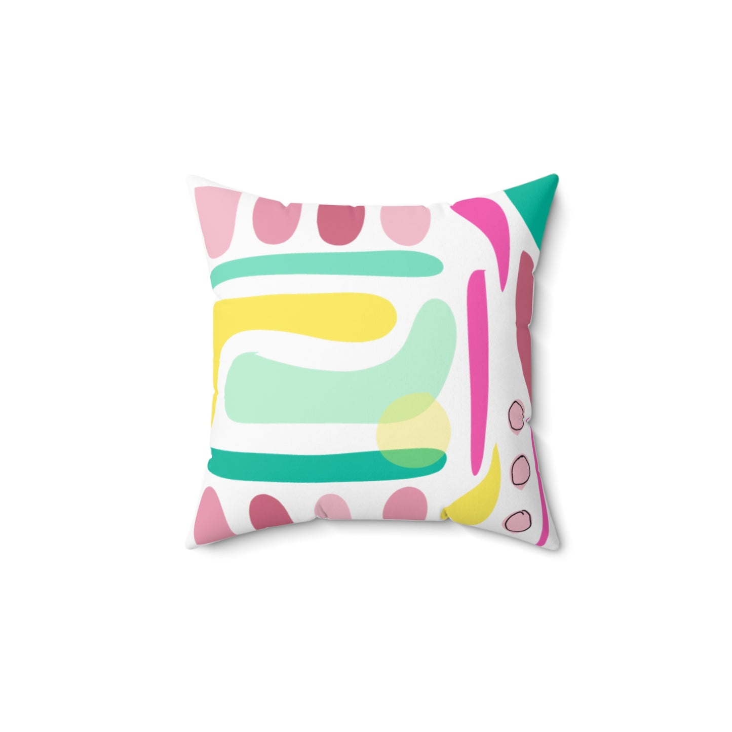 Pastel PoMo Square Pillow