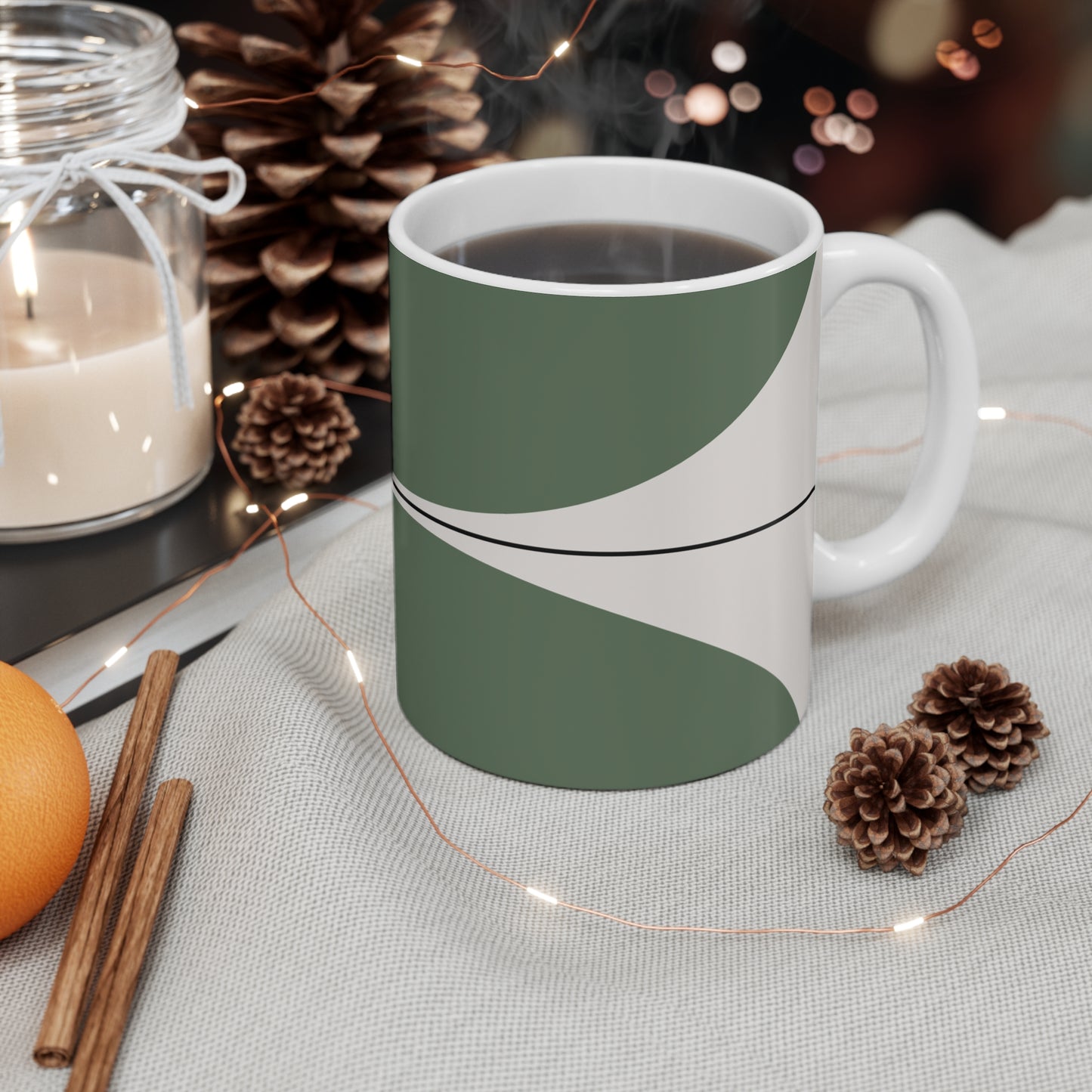 Kitchen Mug 11oz - Elemental 2 in Spruce