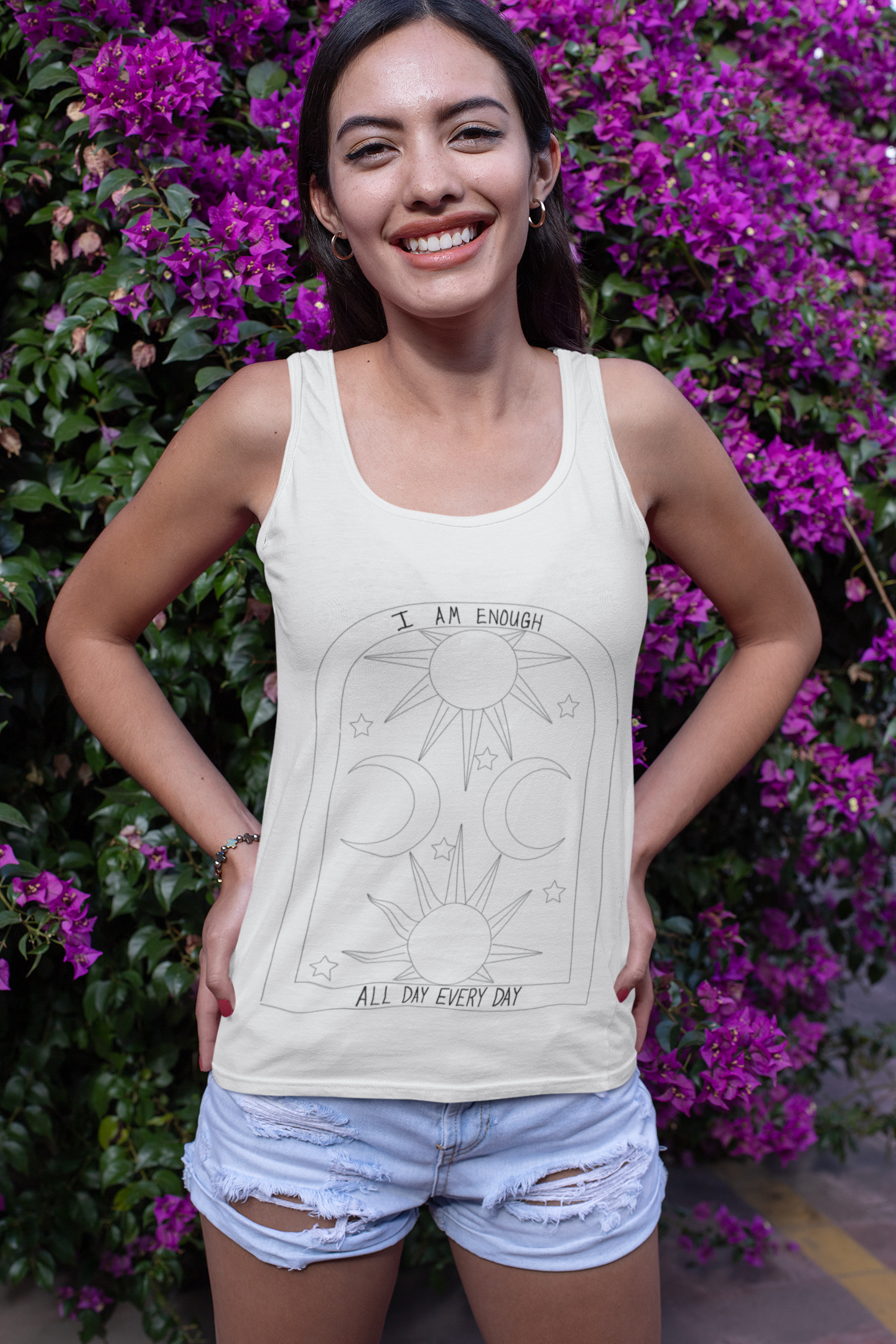 Tank Top - You Are Enough Tarot Style Design